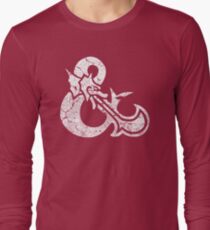 Dungeons&Dragons white ampersend Long Sleeve T-Shirt