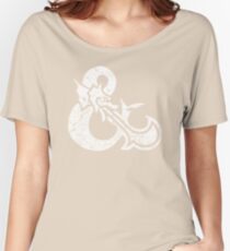 Dungeons&Dragons white ampersend Women's Relaxed Fit T-Shirt