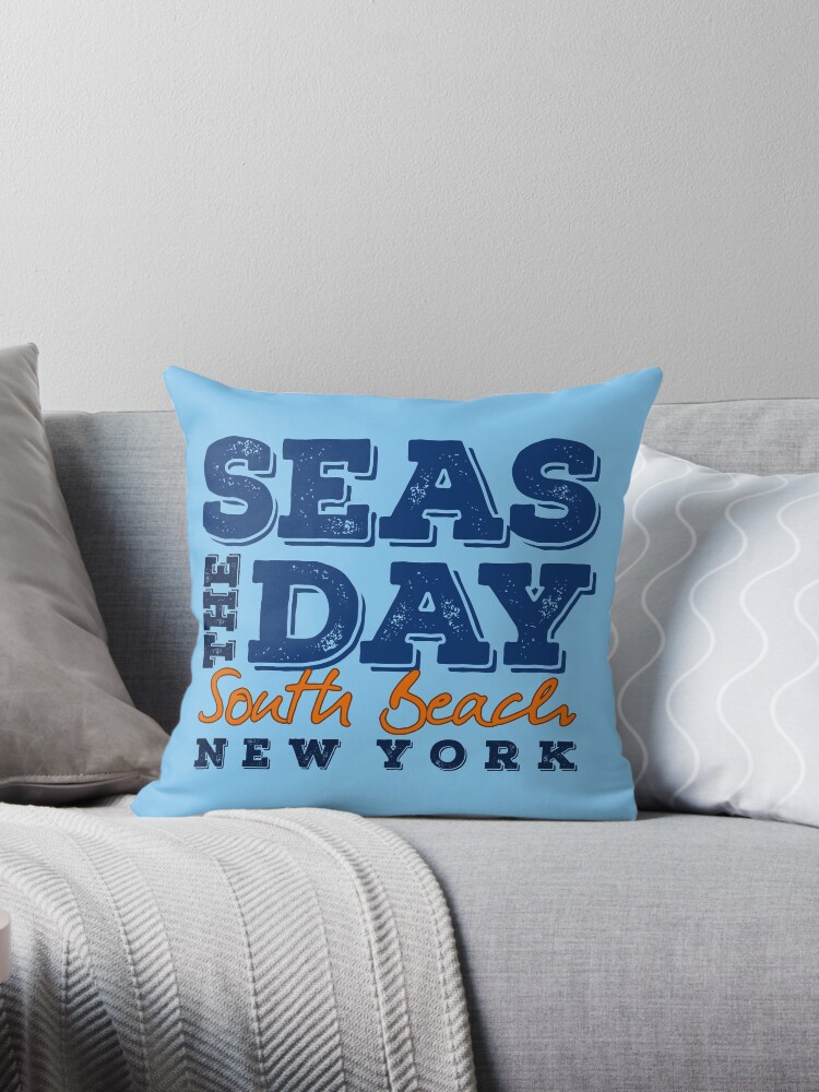 Seas The Day South Beach New York Throw Pillows By Artisticattitud Unique South Seas Decorative Pillows Seas The Day South Beach New York Throw Pillows By Artisticattitud Unique South Seas Decorative Pillows