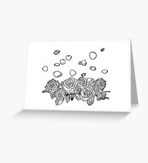 Roses Black&White Greeting Card