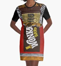 Wonka Chocolate Bar with Golden ticket Graphic T-Shirt Dress