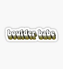 Boulder Babe Hippy Sticker