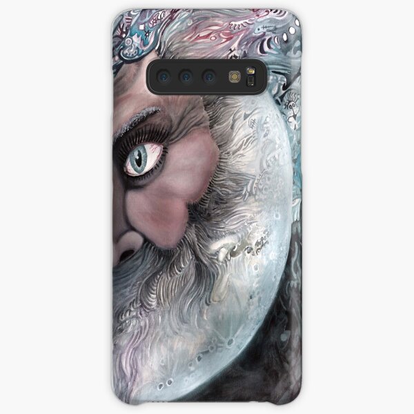 Moon in Man by Davol White Samsung Galaxy Snap Case