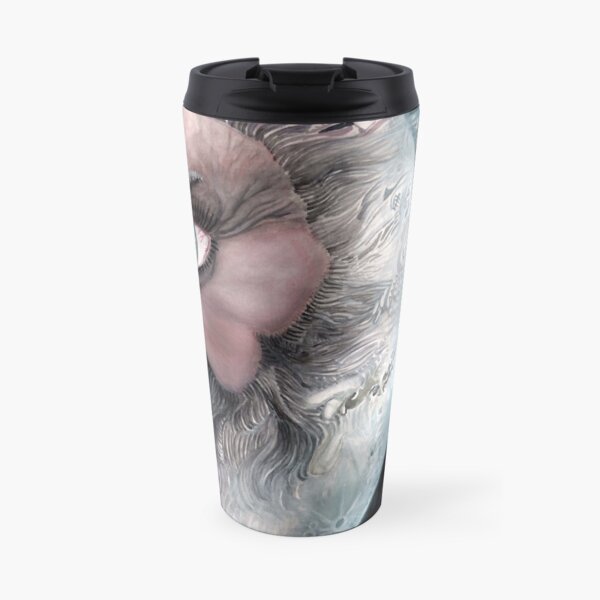 Moon in Man by Davol White Travel Mug