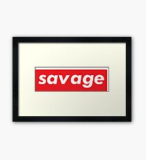 Savage Framed Print