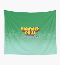 Klamath Falls, Oregon | Retro Stripes Wall Tapestry