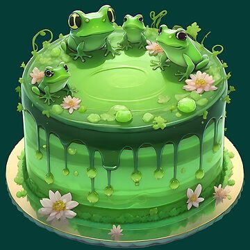 a cuddly frog eating birthday cake - Images.AI Diffusion