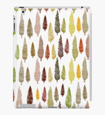 Seamless hand drawn vector pattern with different spruces iPad Case/Skin