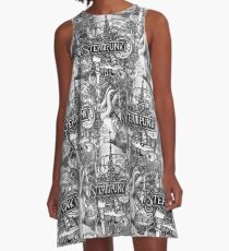 steampunk A-Line Dress