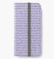 Pride and Prejudice Text iPhone Wallet/Case/Skin