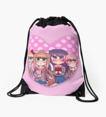 DDLC Heart Drawstring Bag