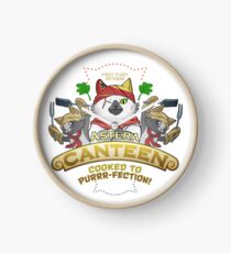 Monster Hunter Palico Cat Meowscular Chef Clock