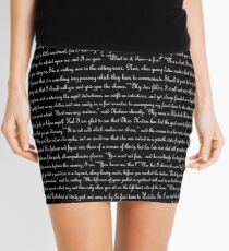 Sherlock Holmes Text Mini Skirt