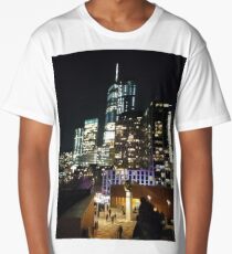 Subway station, New York, Brooklyn, Manhattan, New York City, Buildings, streets, trees Long T-Shirt