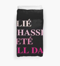 Plie Chasse Jete All Day Ballet Movements Duvet Cover
