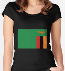 Sambia Tailliertes Rundhals-Shirt