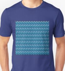 Rippled Blue Unisex T-Shirt