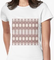 #Design #decoration #motif #marking #ornament #ornamentation #pattern #abstract #illustration #art #textile #element #fashion #visuals #ornate #colorimage #textured  Women's Fitted T-Shirt