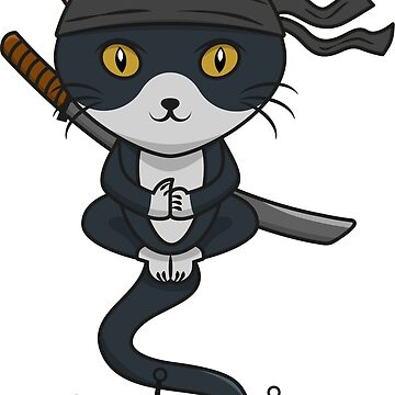 Ninja Cat Em Ação Criado Com Tecnologia Ai Generosa Ilustração Stock -  Ilustração de animal, rapidamente: 275970728