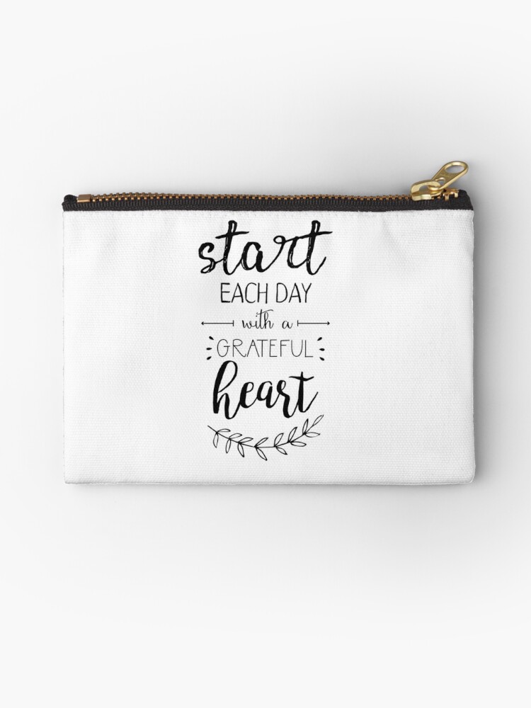 Start Each Day With A Grateful Heart Inspirational Motivational