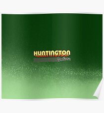 Huntington, Indiana | Retro Stripes Poster