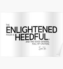 enlightened - sun tzu Poster