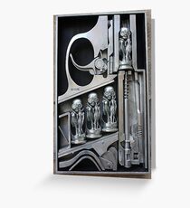 H. R. Giger Museum - Entrance Statue. Gruyeres, Switzerland Greeting Card