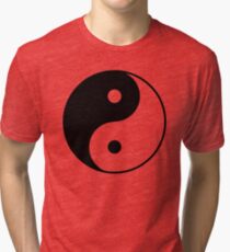 Asian Yin Yang Symbol Tri-blend T-Shirt