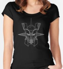 Mazinger Z - White Sketch Women's Fitted Scoop T-Shirt