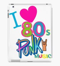 I LOVE 80s Punk Rock Music Theme Gift Ideas| Perfect For Birthdays, Graduations, Holidays, Etc iPad Case/Skin