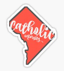 catholic university Sticker