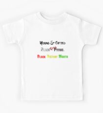 Black History Month Young And Gifted - Men Women Popular TrioHaydos T-Shirt Kids Tee