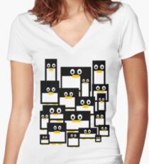 Penguin Diversity Women's Fitted V-Neck T-Shirt