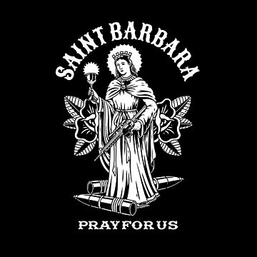 Our Patron Saint of Field Artillery St. Barbara. Swipe 👆🏽▶️ for the black  and grey edit. . . . . . . Thanks for looking. ... | Instagram