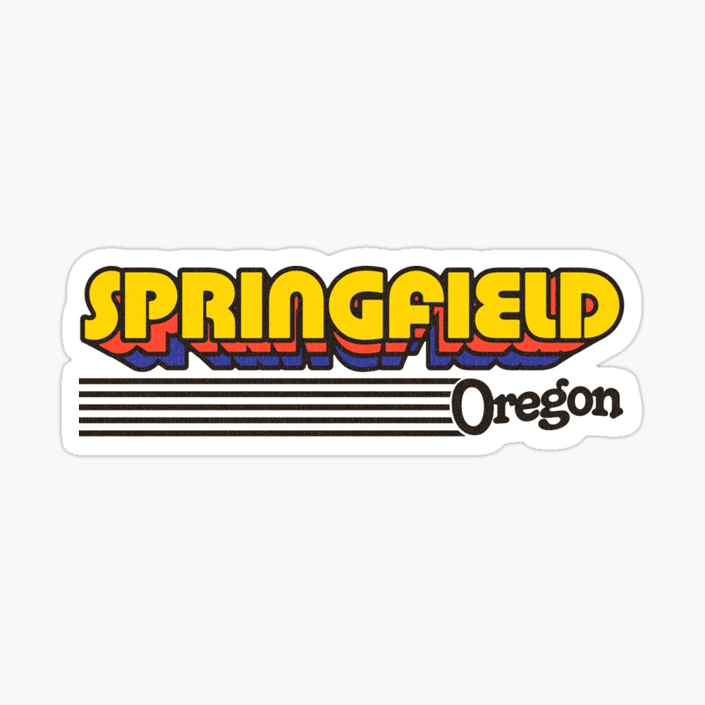 Springfield, Oregon | Retro Stripes Sticker