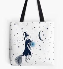 Flying witch Tote Bag
