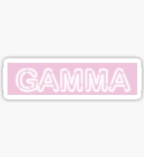 PINK NEON SIGN- Greek Letter Sticker