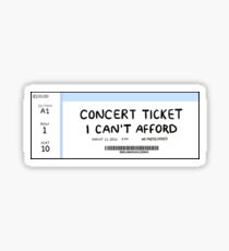 Concert Ticket Sticker