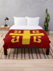 Byzantine Flag Throw Blanket
