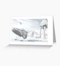 ASCII ATAT HOTH Greeting Card