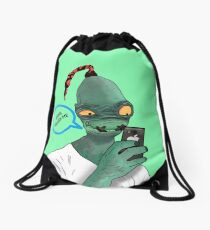 Modern Day Abe Drawstring Bag