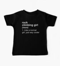 Rock Climbing Girl Items Baby Tee
