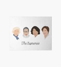 Les Supremes (texte noir / fond blanc) Impression rigide