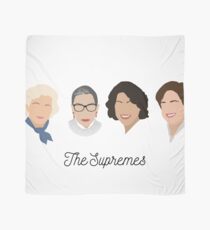 Die Supremes (schwarzer Text / weißer Hintergrund) Tuch