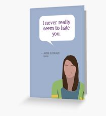 April Ludgate Grußkarte