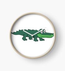 King Gizzard Gator Green Clock