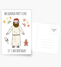 Christmas Humor - Party Like it's My Birthday Postcards