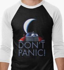 Spacex Starman DON'T PANIC Men's Baseball ¾ T-Shirt