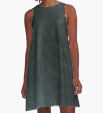 Faded Blue. A-Line Dress