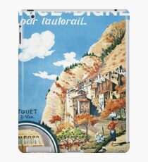Scenic train from Nice to Digne, vintage travel Poster iPad Case/Skin